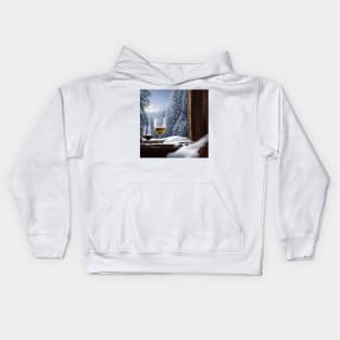 Wine in the Winter Kids Hoodie